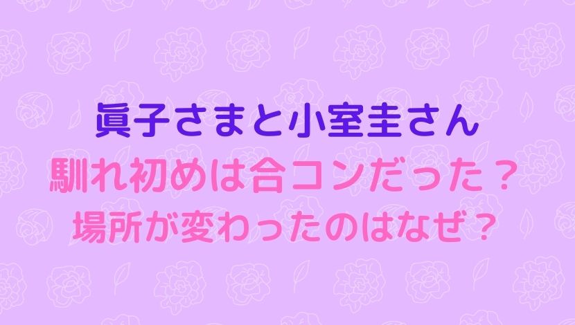 眞子さまと小室圭さん 馴れ初めは合コン 出会いの場所が変更された理由とは ソロモンnews