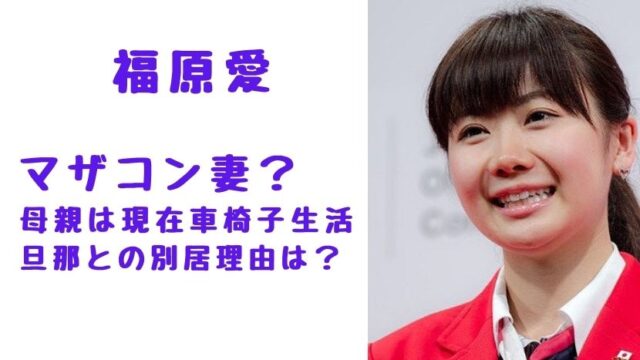 福原愛はマザコン妻 母親は現在車椅子生活 旦那との別居理由についても ソロモンnews